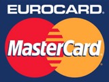 Elfogadott hitelkártya Eurocard Mastercard